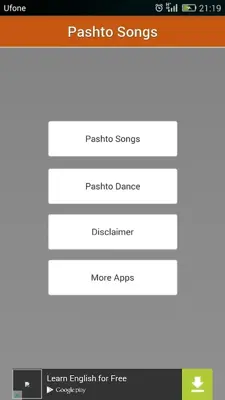 Pashto Songs android App screenshot 1